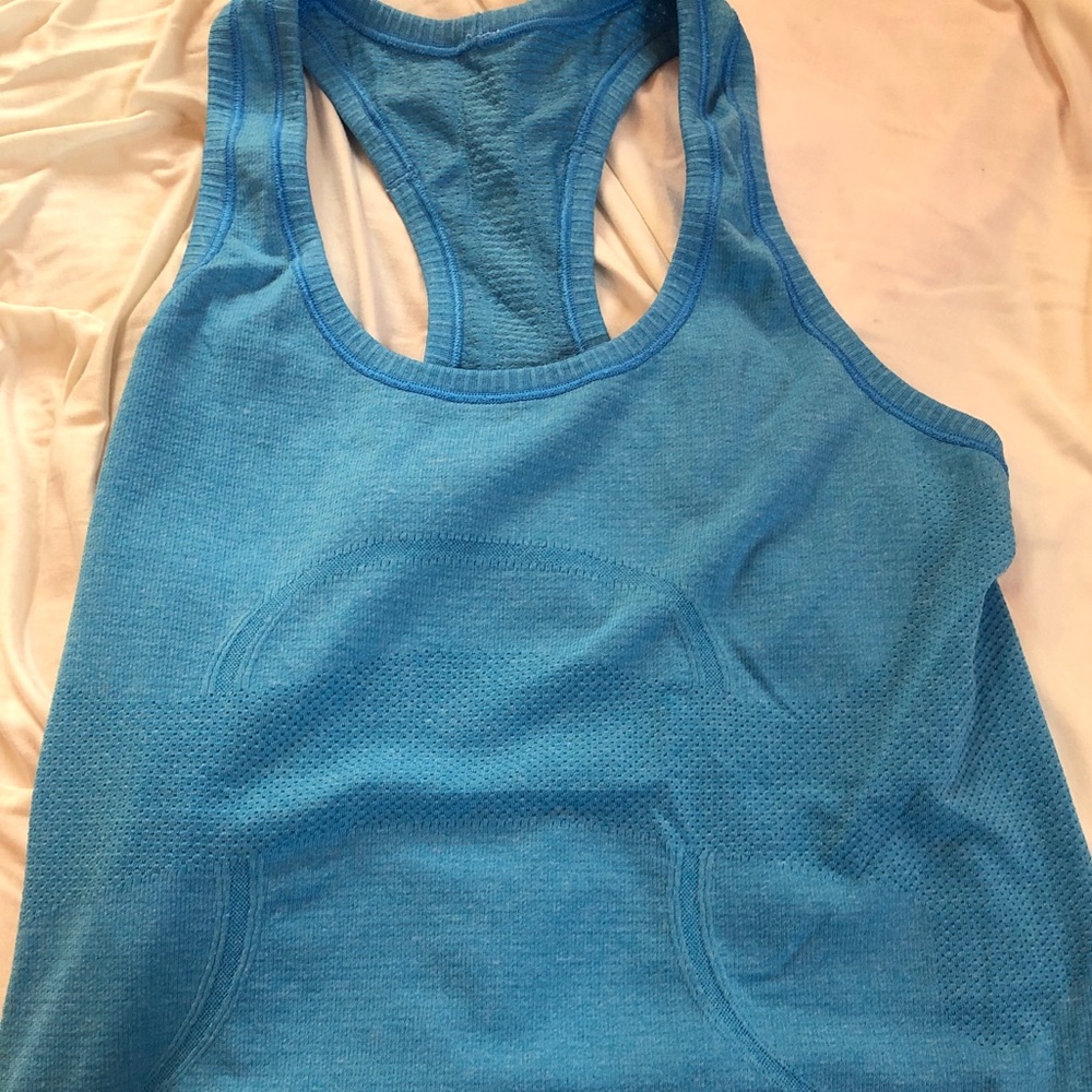 lulu lemon racer back work out tank top